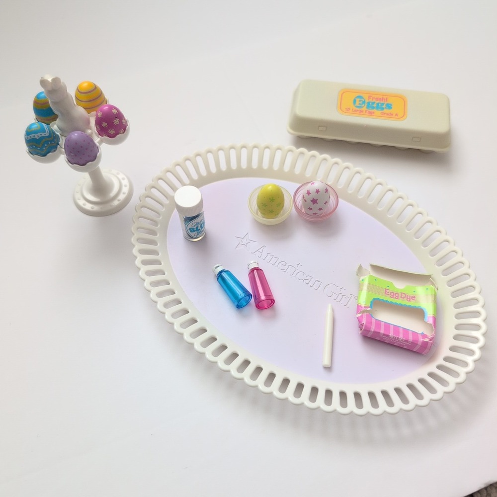American Girl Fresh Eggs Easter Egg Dye Kit Playset Doll Accessories Toy 2013 Ag